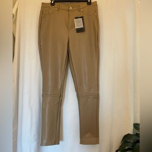 Faux leather pants
